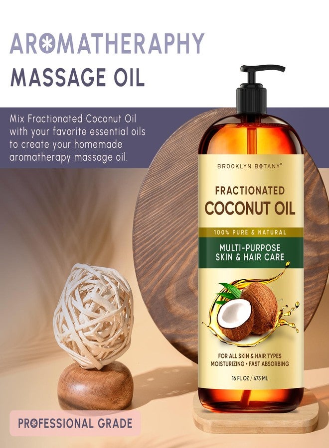 بروكلين بوتاني زيت جوز الهند المجزأ من بروكلين بوتاني | للبشرة والشعر والوجه | 16 أونصة سائلة | نقي وطبيعي 100% | زيت ناقل للزيوت العطرية والعلاج بالروائح والتدليك | خالٍ من الهكسان - Image 3